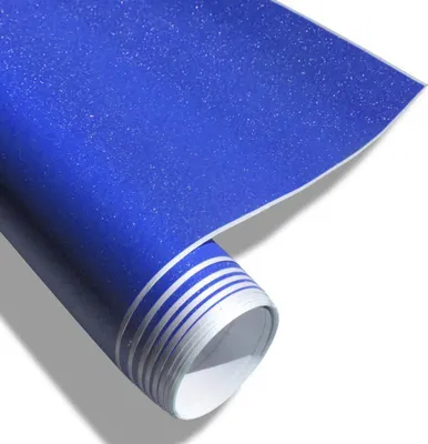 Produktbild von UV Premium Auto Folie Blau Diamant Metallic Klebefolie selbstklebend 152x200 PVC