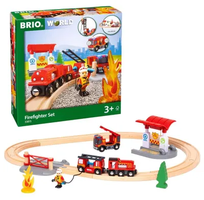 Immagine prodotto di Mondo BRIO - 33815 Set Bahn Feuerwehr