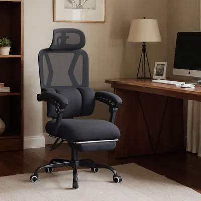 Immagine prodotto di Sedia da ufficio - Sedia ergonomica - Sedia girevole - Sedia per ufficio - Sedia da ufficio - Con poggiapiedi