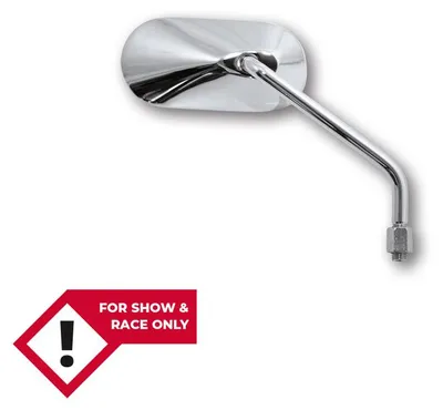 Obrázek produktu pro HIGHSIDER smart Zrcátko na řídítka Agila Chrome Oval, pravé, neschválené pro E (1ks)