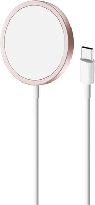 Produktbild von Puro USB-C magnetische kabellose Induktionsladestation, MagSafe-kompatibel, 1 m, Rosa