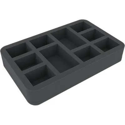 Immagine prodotto di Inserto in schiuma da 45 mm con 10 scomparti per miniature Warhammer