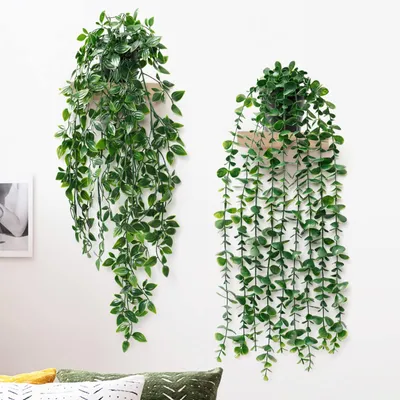 Image de Plantes grimpantes artificielles – Lierre – 2 pièces – avec pots – 50 cm