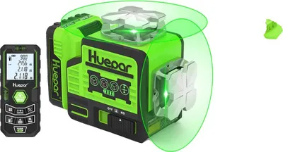 Immagine prodotto di Livella laser, raggio verde, autolivellante, con telemetro