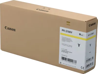 Produktbild von Canon PFI-2700 Y, Gelb, Tinte auf Pigmentbasis, 700 ml, 1 Stück(e), Einzelpackung