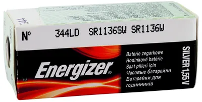 Produktbild von Energizer Uhrenbatterie 344/350 SR42/SR1136SW E001092106 Uhrenknopfzelle 1,55V Silberoxid in 1er-Miniblister E001092106