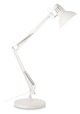 Produktbild von Desk-Modern Office Lamp Wally Metall Weiß und Kupfer 1 Licht E27