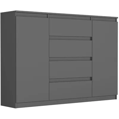 Produktbild von Kommode - Anthrazit - 140 x 40 x 98 cm - Modern R-140-S4