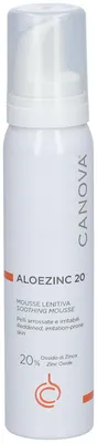Produktbild von Aloezinc 20 Mousse Schaummaske mit 20% Zinkoxid, regenerierend, entzündungshemmend, 100 ml