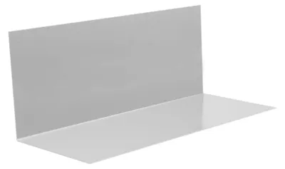 Produktbild von INEFA Winkelblech Dach ohne Wasserfalz aus Aluminium 200cm, Silber, Alublech für Dachentwässerung, hoher Kantenschutz, Germany
