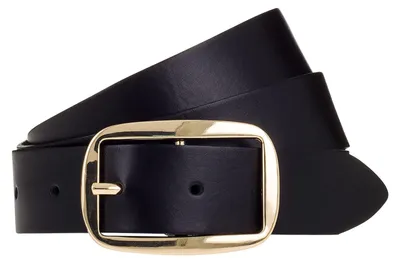 Produktbild von Vanzetti Leder Gürtel 30mm Leather Belt W90 Black schwarz