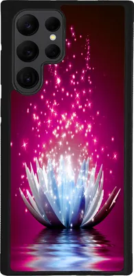 Produktbild von TPU Silikon Hülle für Samsung Galaxy S25 ULTRA Handy Cover Case Schutzhülle Handyhülle Bumper MOTIV 255 Lotus Blume
