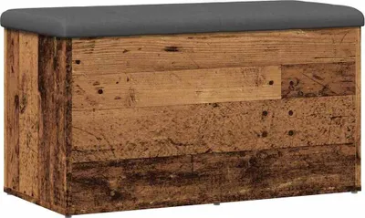 Immagine prodotto di vidaXL Panca con portaoggetti in legno di recupero 82x42x45 cm materiale a base di legno