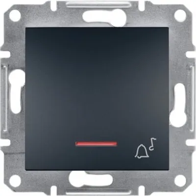 Produktbild von Schaltfläche Glocke hinterleuchtet Kein Rahmen, Anthrazit Schneider Asfora EPH1700171