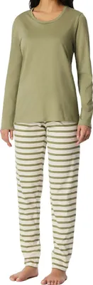 Produktbild von Schiesser Damen Schlafanzug lang Gr. 38  linde