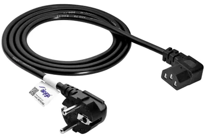 Zdjęcie produktu dla Akyga AK-PC-02C, 1,5 m, CEE7/7, IEC C13, 250 V