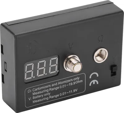 Zdjęcie produktu dla Miernik rezystancji OHM Czytnik pomiarowy Tester cewek Narzędzie do majsterkowania dla atomizera 3V 0,01-20��