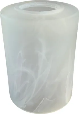 Produktbild von Lampenglas Ersatzglas Glasschirm Weiß Alabaster Ø 60mm Leuchtenglas