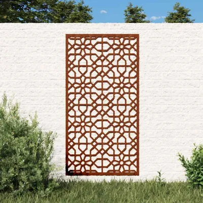 Image de VidaXL Décoration murale jardin Moorish design 105x55 cm acier corten