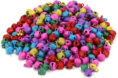 Produktbild von 300 Stück kleine Glöckchen zum Selbermachen, kleine Mini-Eisenklingel mit Loch für Bastelarbeiten, Schmuck, Festival, Geburtstag, Dekoration, Geschenk