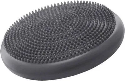 Produktbild von 4FIZJO PRO+ Sensomotorisches Kissen Ø33 cm – Balance-Disk für Büro, Yoga & Rehabilitation Grau