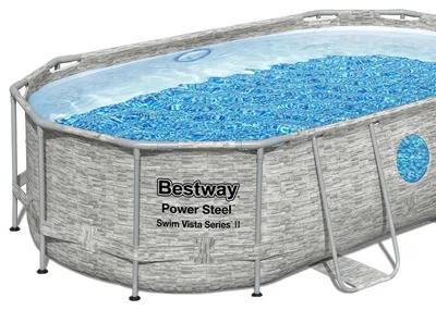 Produktbild von Bestway 56714, 7250 l, Gerahmter Pool, Leiter, Braun, 59,1 kg