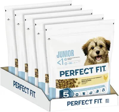 Immagine prodotto di Borsa per cani PERFECT FIT™ Junior <10kg XS/S con pollo 5 x 1,4kg