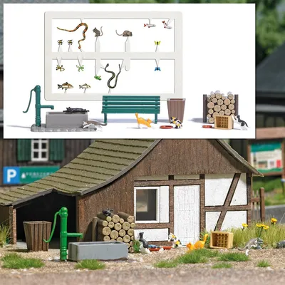 Image de Busch 7921 A-Set : Chats jouant H0