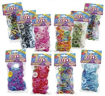 Obrázek produktu pro Náplň do silikonových kroužků Loops, balení 600 kusů, ve stojanu s 24 baleními