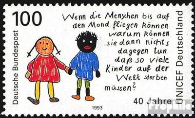 Produktbild von Briefmarken BRD (BR.Deutschland) 1993 Mi 1682 (kompl.Ausgabe) postfrisch 40 Jahre Deutsches Komitee für UNICEF