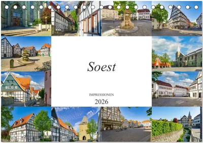 Produktbild von Soest Impressionen (Tischkalender 2026 DIN A5 quer), CALVENDO Monatskalender