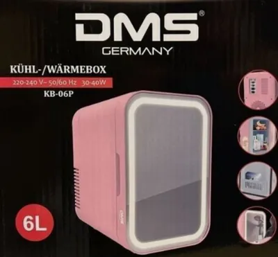 Produktbild von DMS® Kühl- und Heizbox, Mini-Kühlschrank, Minibar, 6 Liter, pink