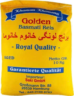 Produktbild von Saki - Golden Basmatireis Lawangi 10000gr