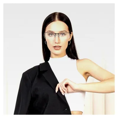 Produktbild von Halbrahmen Lesebrille aus Aluminium und Magnesium für Männer, Anti-Blaulicht Computerbrille