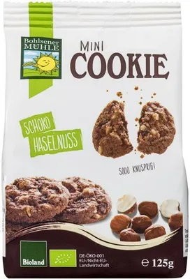 Produktbild von Bohlsener Mhle Mini Cookie Schoko Haselnuss -  - 125g