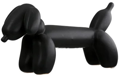 Produktbild von Gilde Figur, Dackel, "Dackel Ballonhund", Ballonhund, Keramik, schwarz, VE 2, L. 10 cm, B. 21 cm, H. 10 cm 58583