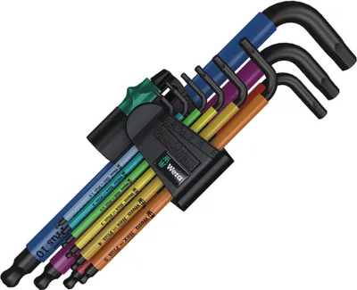 Produktbild von Wera 950 SPKL/9 SM N SB Multicolour Winkelschlüsselsatz, metrisch, BlackLaser