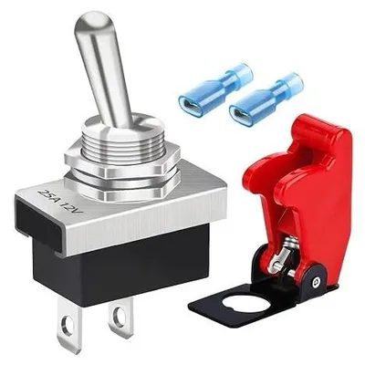 Zdjęcie produktu dla Przełącznik kołyskowy LED 12V 24V niebieski IP67 wodoszczelny do auta
