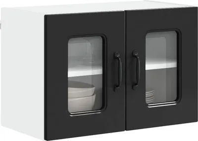 Produktbild von vidaXL Geschirrspülerfront Kalmar Schwarz 60 x 31 x 40 cm