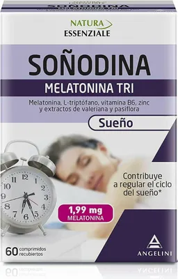 Produktbild von Suplemento para Insomnio Natura Essenziale Soñodina Calm Melatonin 60 unidades