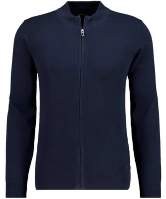 Ragman Strickjacke mit Stehkragen 4610295 in blau