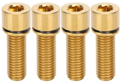 Obrázek produktu pro 4 ks šroubů do přední vidlice jízdního kola, šrouby z titanové slitiny s vnitřním šestihranem, M7x20 mm, zlaté