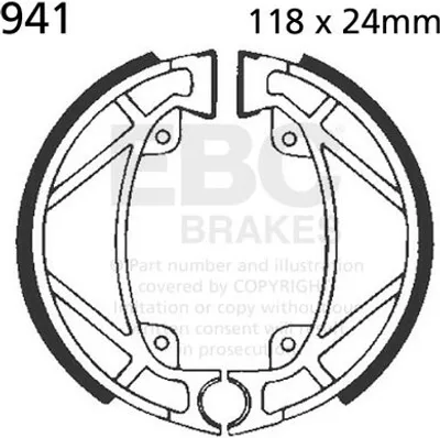 Immagine prodotto di Ganasce freno EBC 941 (1 set)