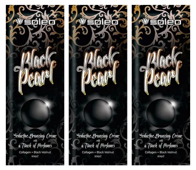 Productafbeelding van Soleo Black Pearl ultrakrachtige Bronzer bruiningslotion 15 ml 3 stuks