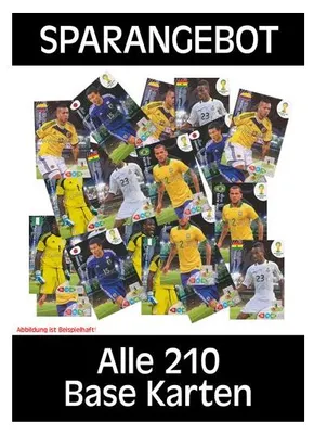 Zdjęcie produktu dla Karty Panini WM 2014 Adrenalyn XL – Spar 5 – WSZYSTKIE 210 kart podstawowych