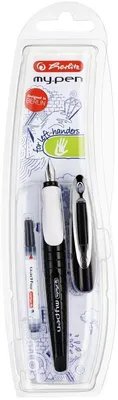 Produktbild von Füllhalter my.pen L-Feder schwarz/weiß Packung mit 3 Stück