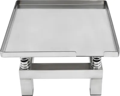Obrázek produktu pro Vibrační stůl na beton – Laboratoř a stavebnictví – Nerezová plošina – 50 W – 220 V, zástrčka EU – 3000–3600 ot./min – nosnost 10 kg – stříbrná barva