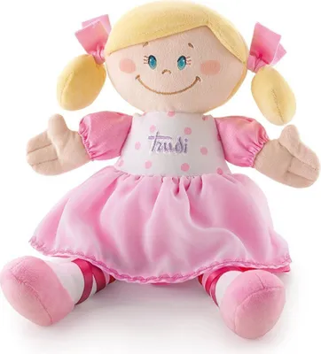 Produktbild von Trudimia 64075 - Stoffpuppe Ballerina 30 cm, rosa * Puppe - Trudi