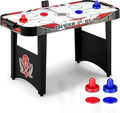 Produktbild von Air Hockey Tisch 4ft Indoor Digital Scoreboard Hockey Spiel Set mit 2 Pucks, 2 Pushers für Erwachsene