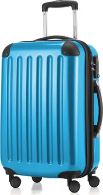 Produktbild von HAUPTSTADTKOFFER Alex - Príručná batožina tvrdá škrupina kufor lietadlo rozšíriteľný kabína vozík Carry-On príručná batožina tvrdý kufor, 4 kolieska, 55 cm, 42 L, azúrovo modrá